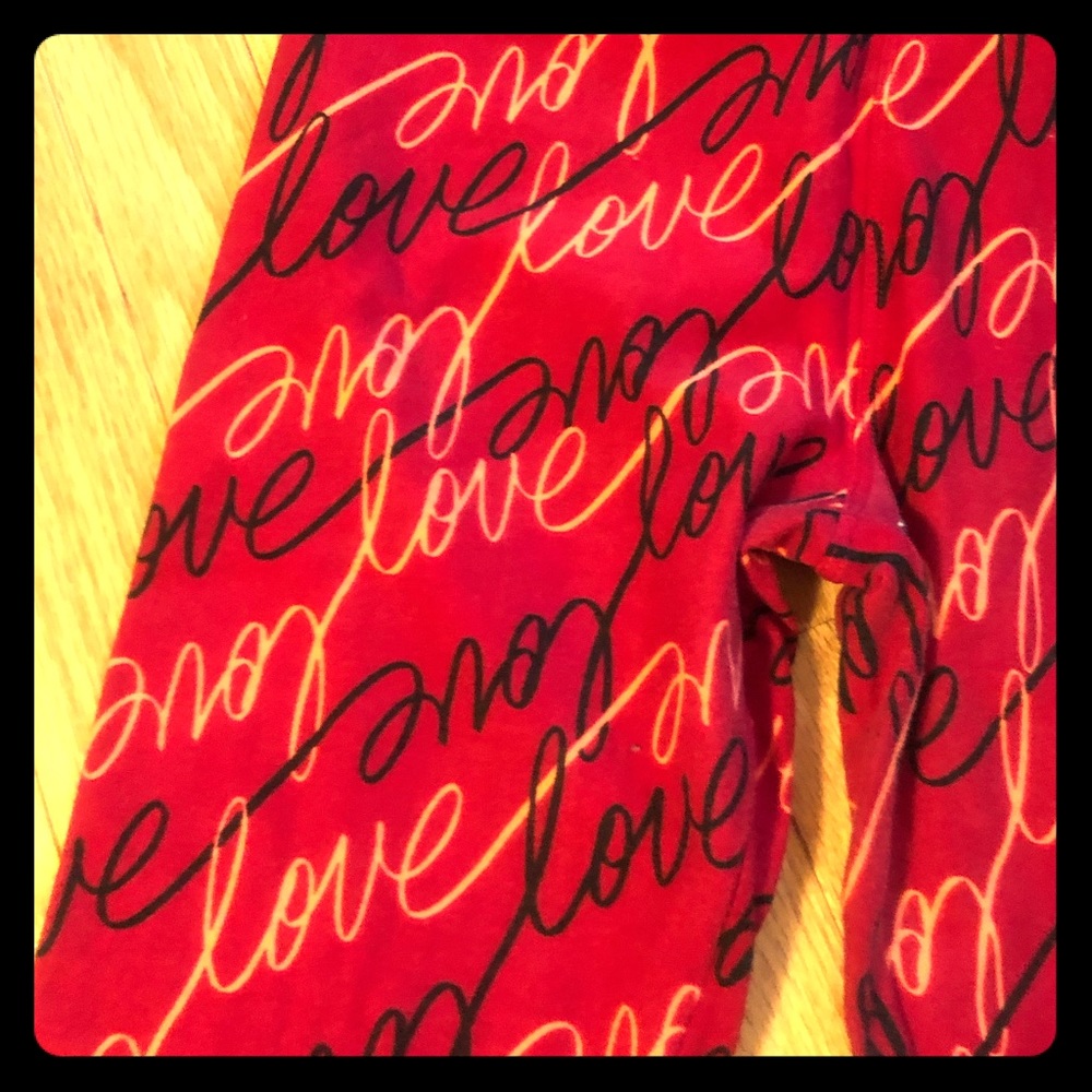 Lularoe valentines leggings one size